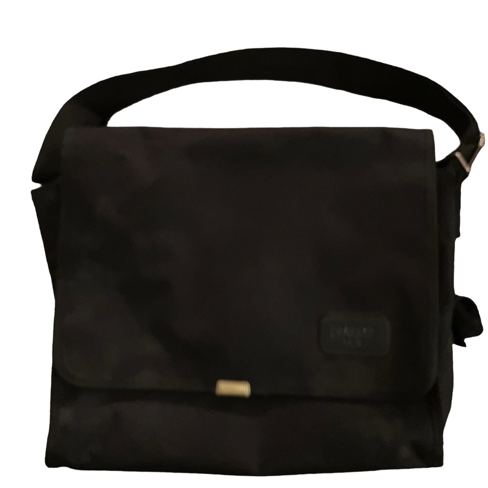 NWOT DRAKKAR NOIR VINTAGE BLACK MESSENGER BAG